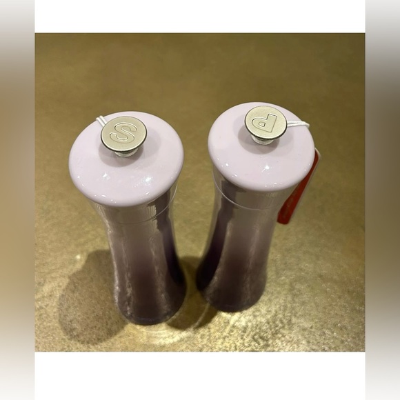 LE CREUSET 8" 20CM BLUEBELL BLUE BELL PURPLE PROVENCE SALT PEPPER MILL AUTHENTIC - Picture 3 of 6